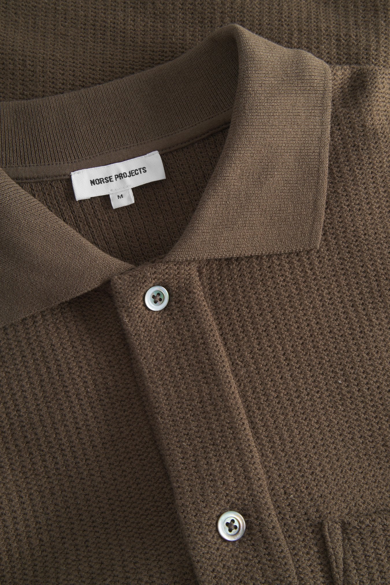 Gustav Crochet jersey Shirt - Chestnut
