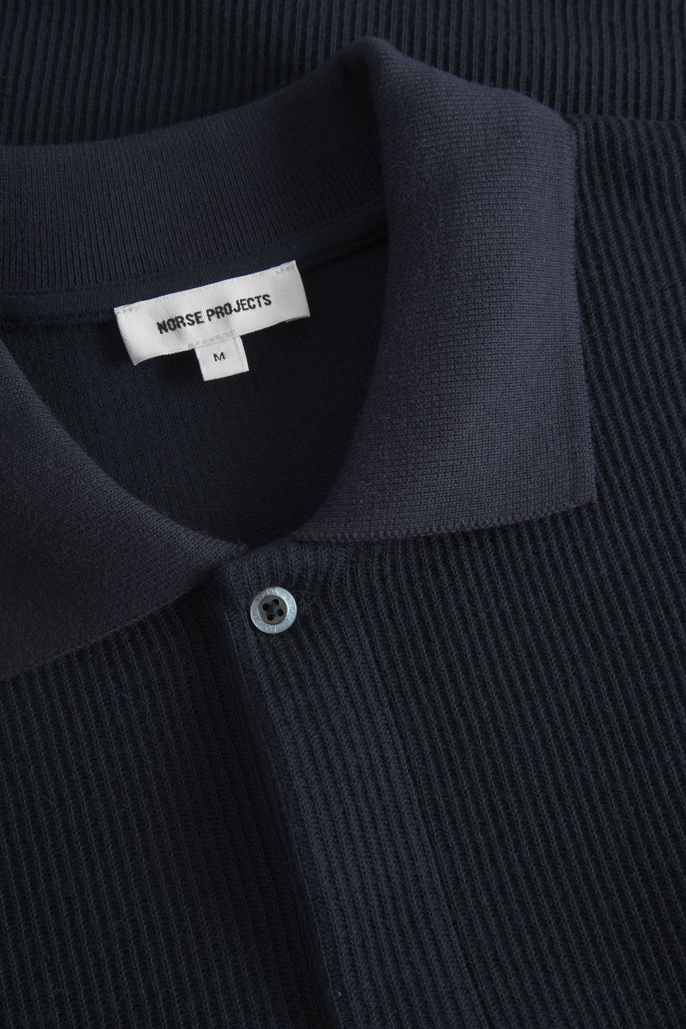 Ruben Double Face LS Polo - Dark Navy