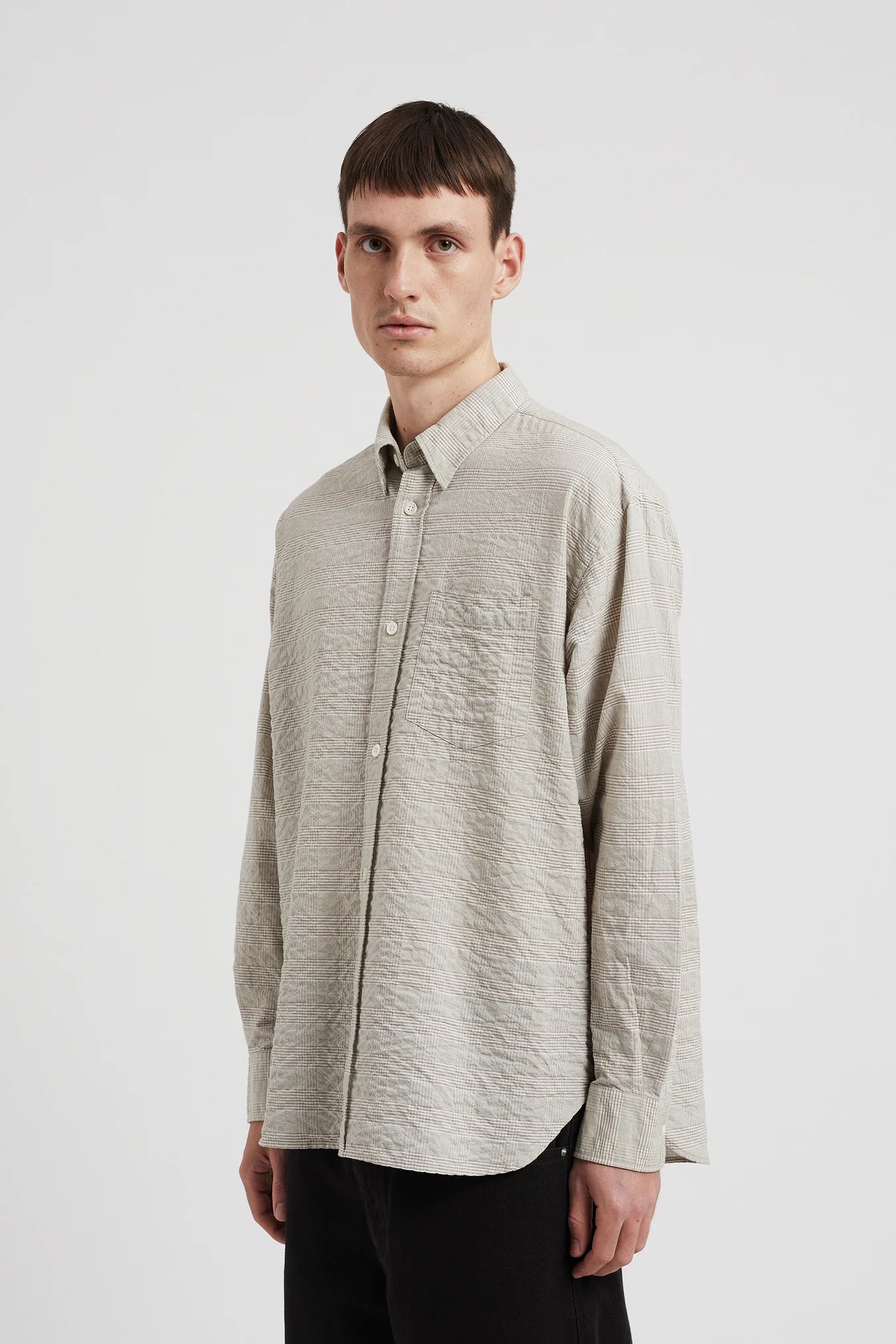 Mo Oversized Check Shirt - Heathland Brown