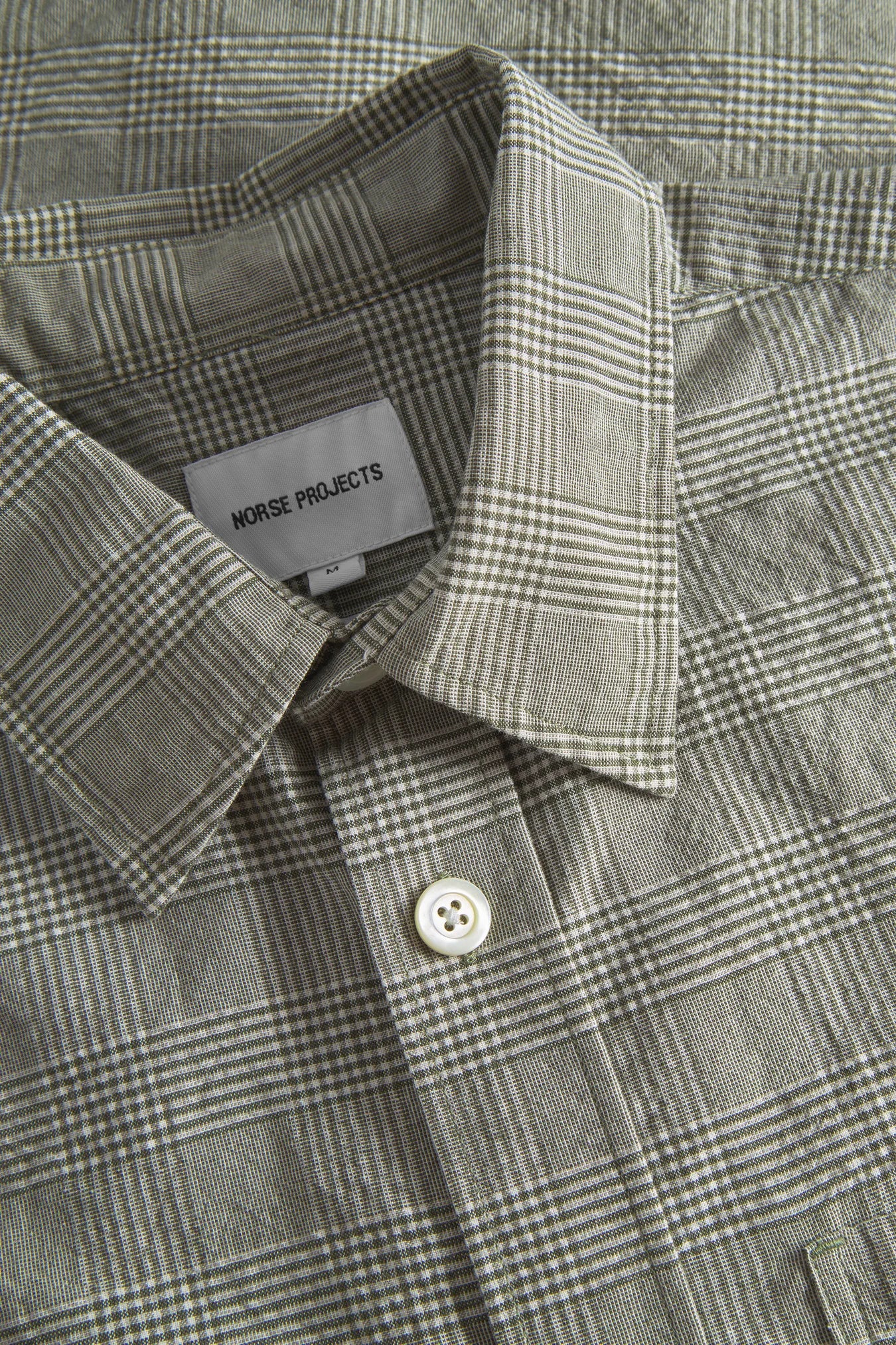 Mo Oversized Check SS Shirt - Moss Green