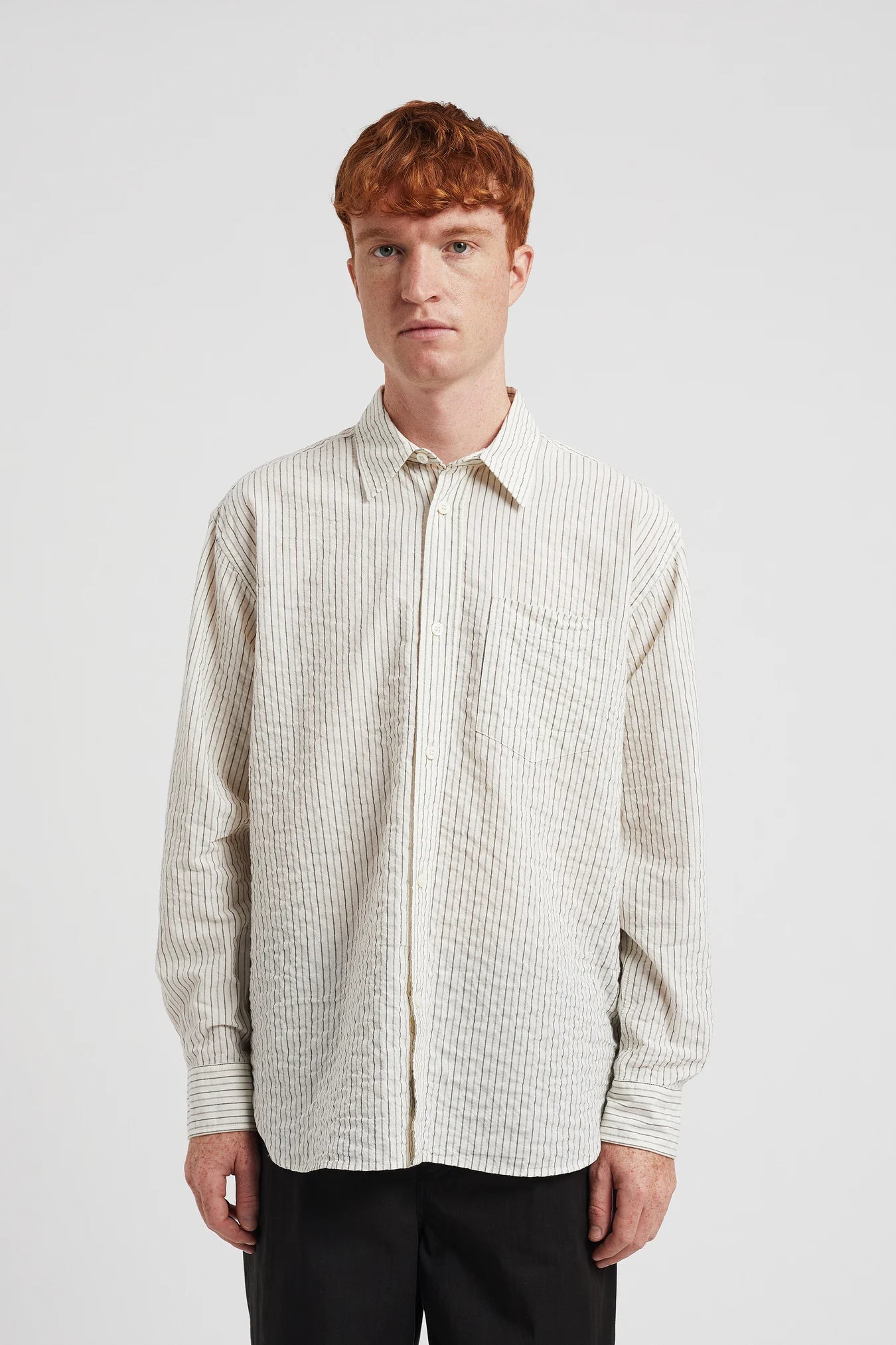 Ole Oversized Striped Shirt - Chestnut