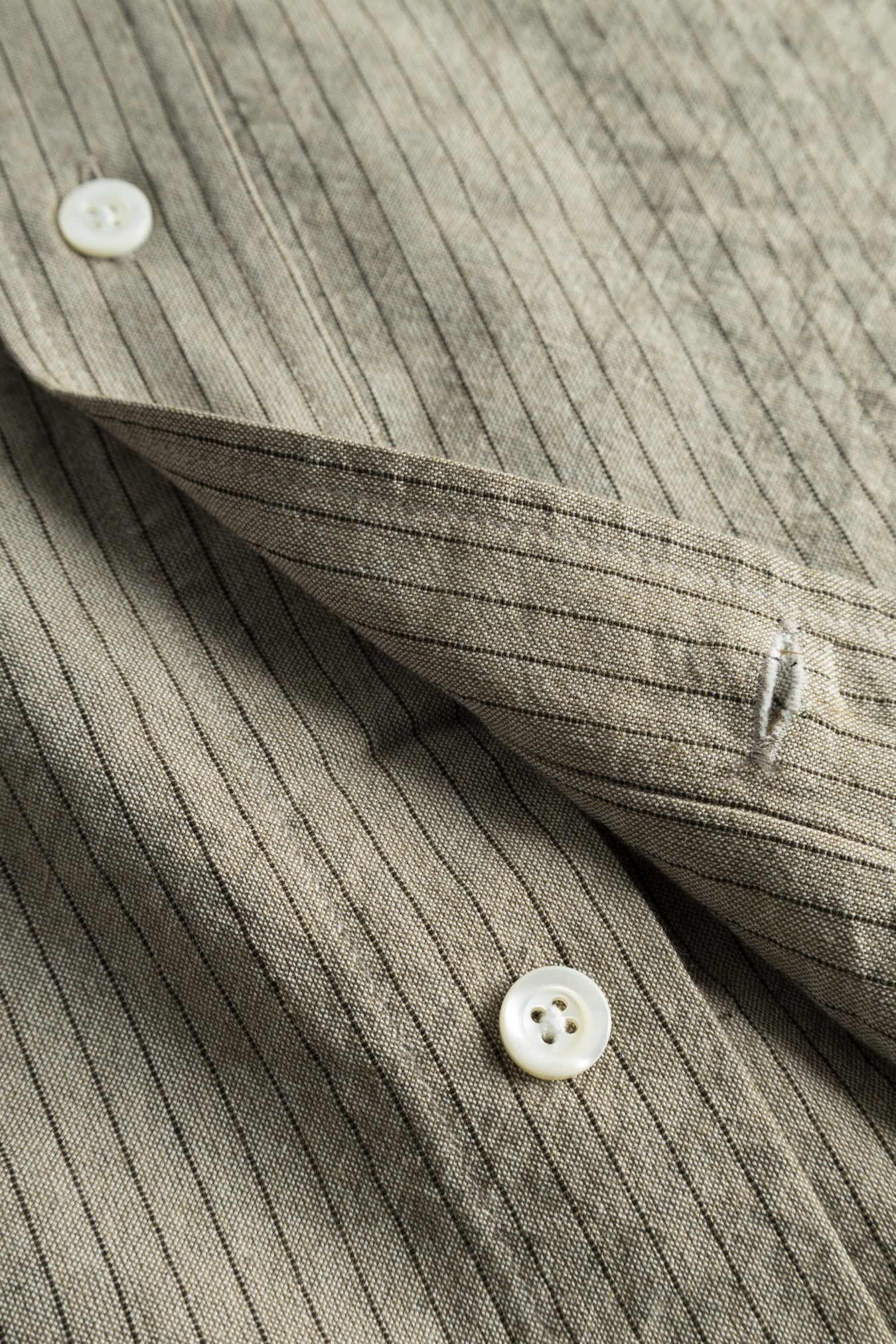 Mo Oversized Striped Shirt - Clay