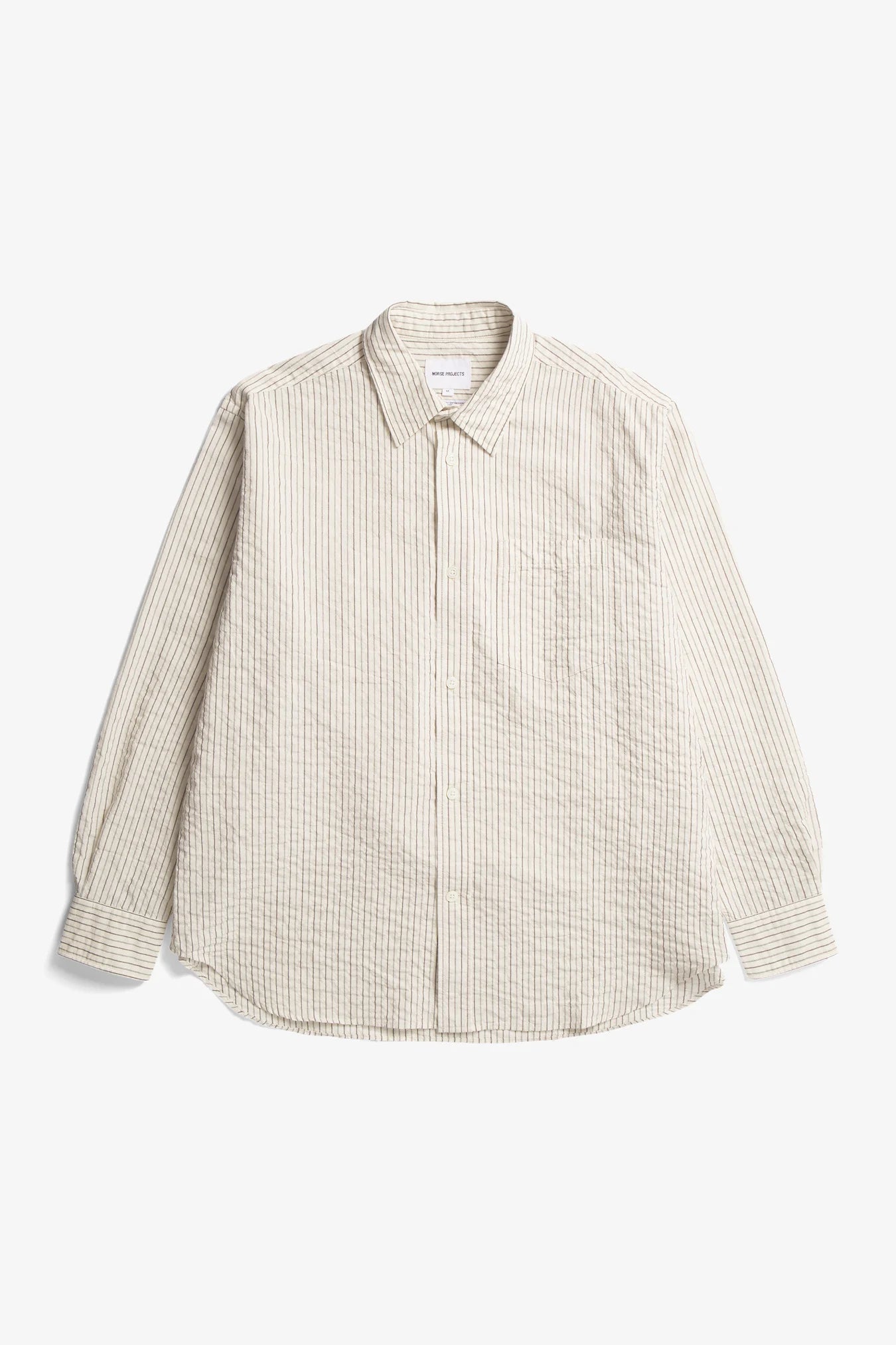 Ole Oversized Striped Shirt - Chestnut