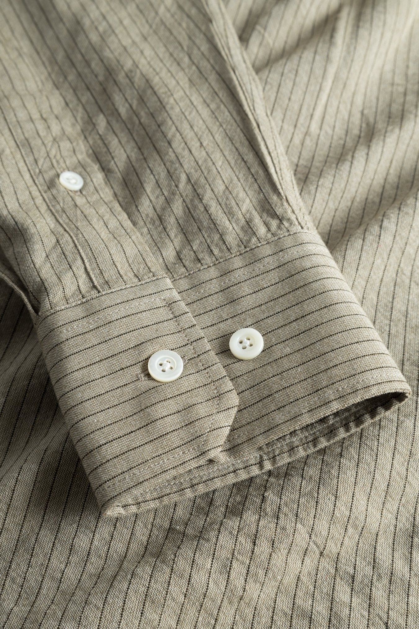 Mo Oversized Striped Shirt - Clay