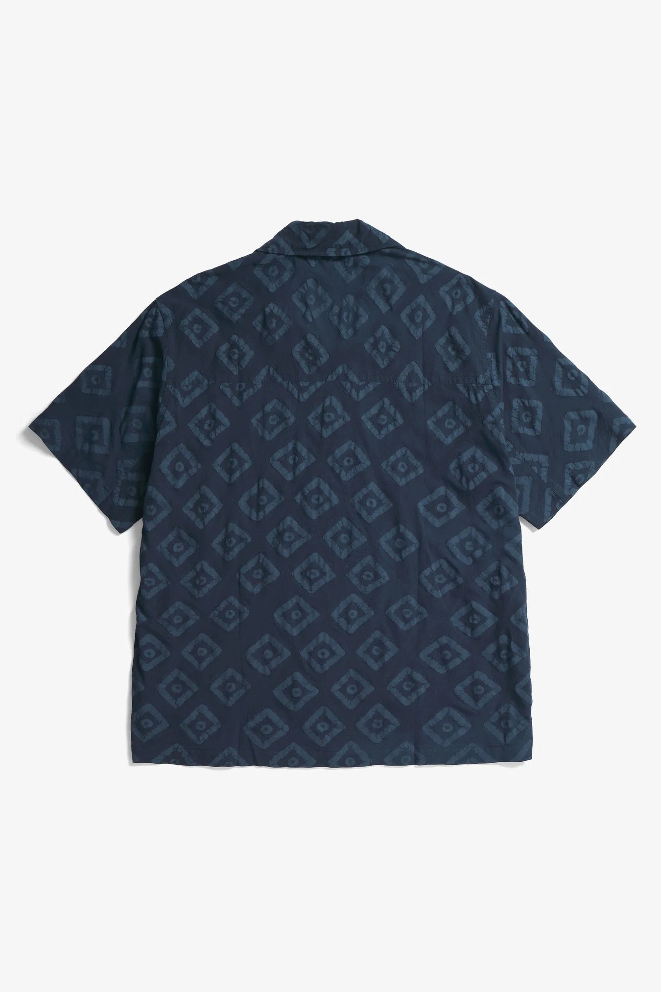 Mads Batik SS Shirt - Dark Navy