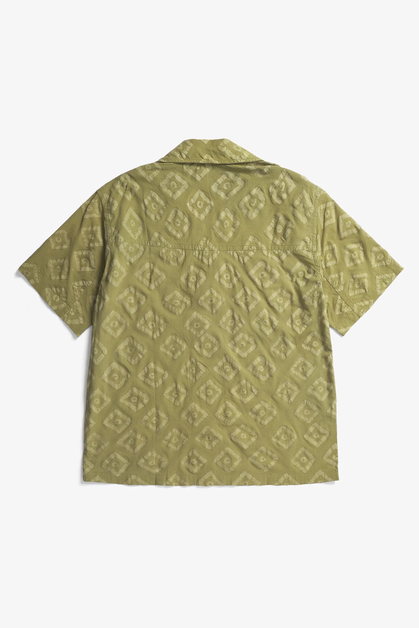 Mads Batik SS Shirt - Moss Green