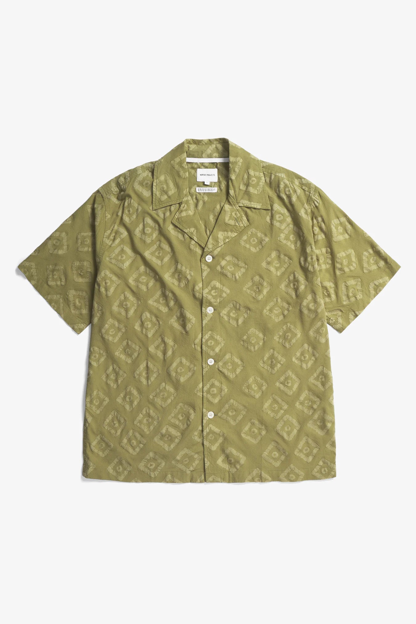 Mads Batik SS Shirt - Moss Green