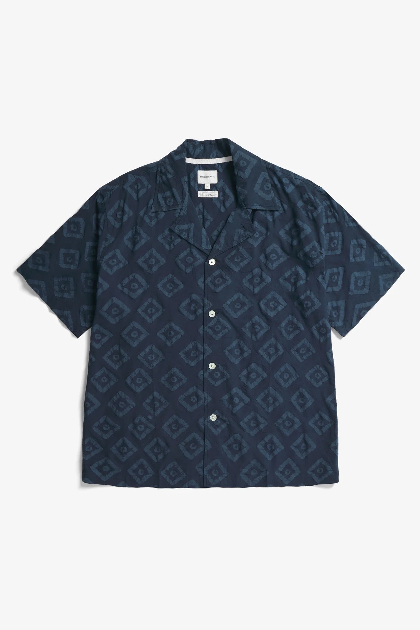 Mads Batik SS Shirt - Dark Navy