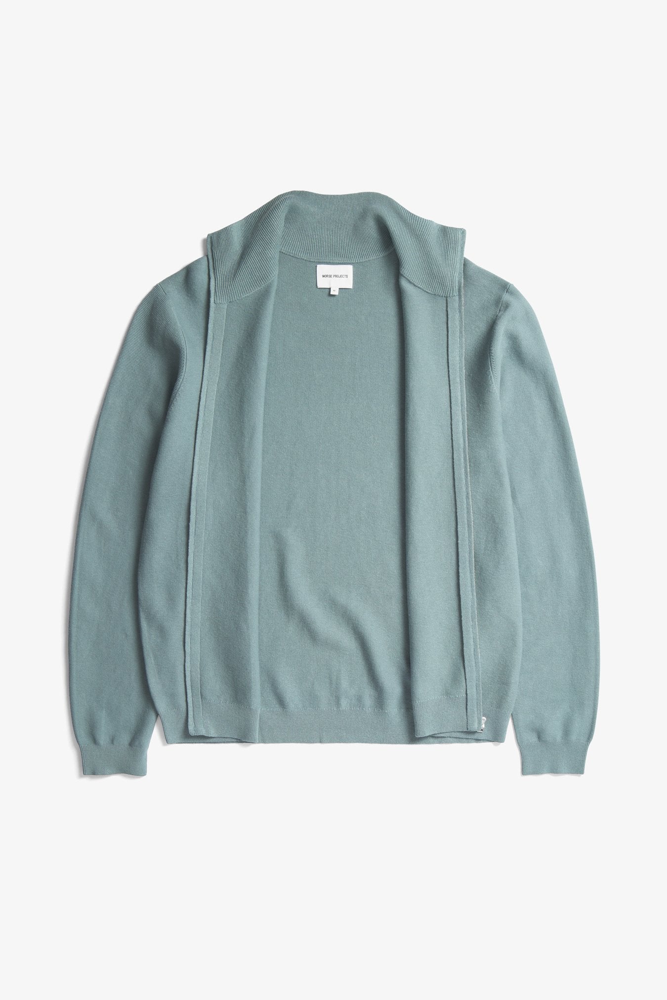 Links Cotton Linen Zip Jacket - Greyish Blue
