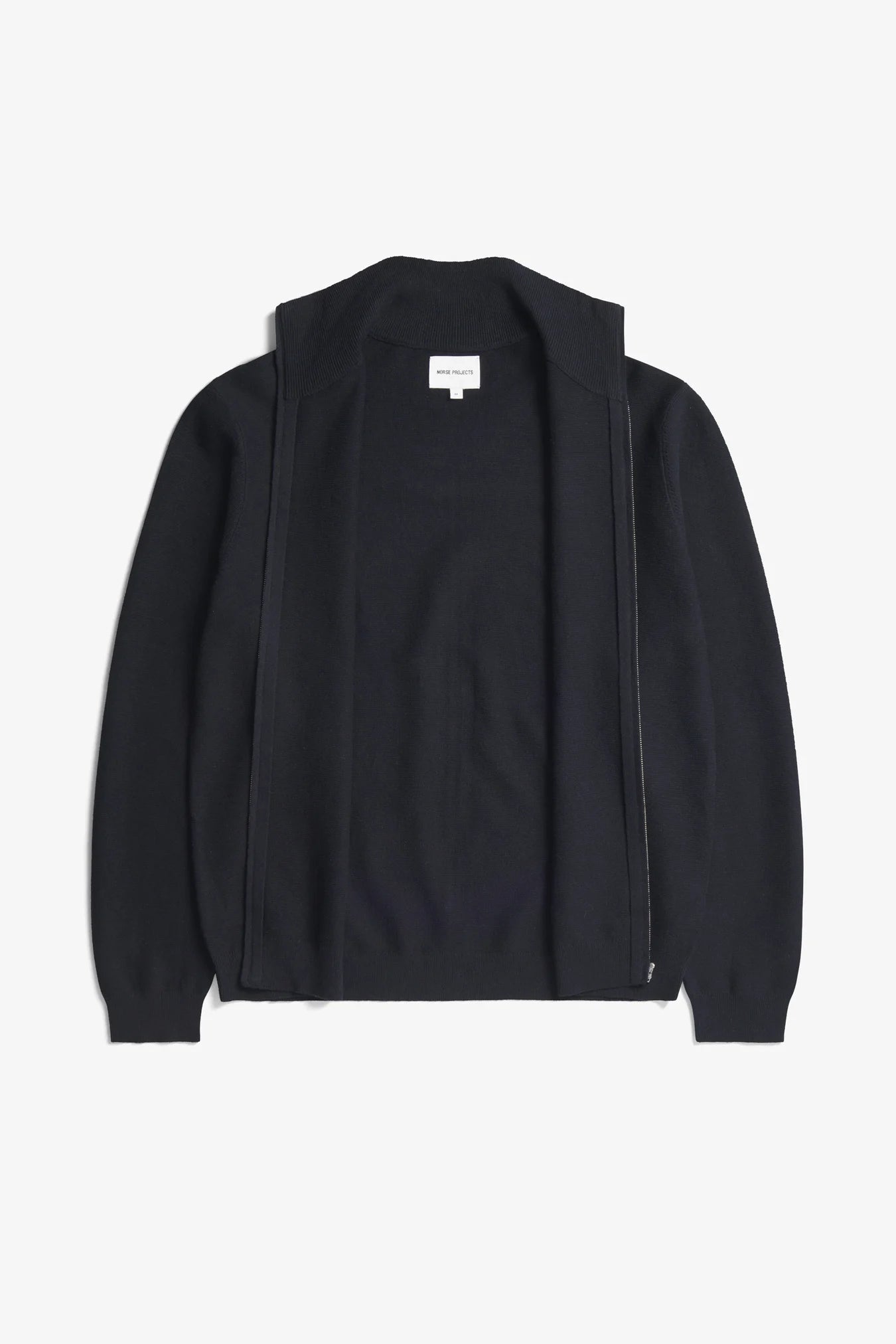 Links Cotton Linen Zip Jacket - Dark Navy