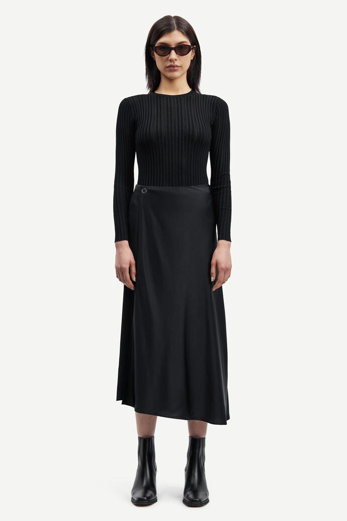 Viktoria Bias Skirt - Black