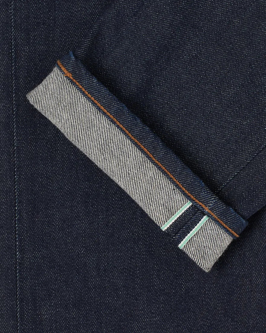 Slim Tapered - 12.5oz Green White Stretch Selvage - Blue/Rinsed