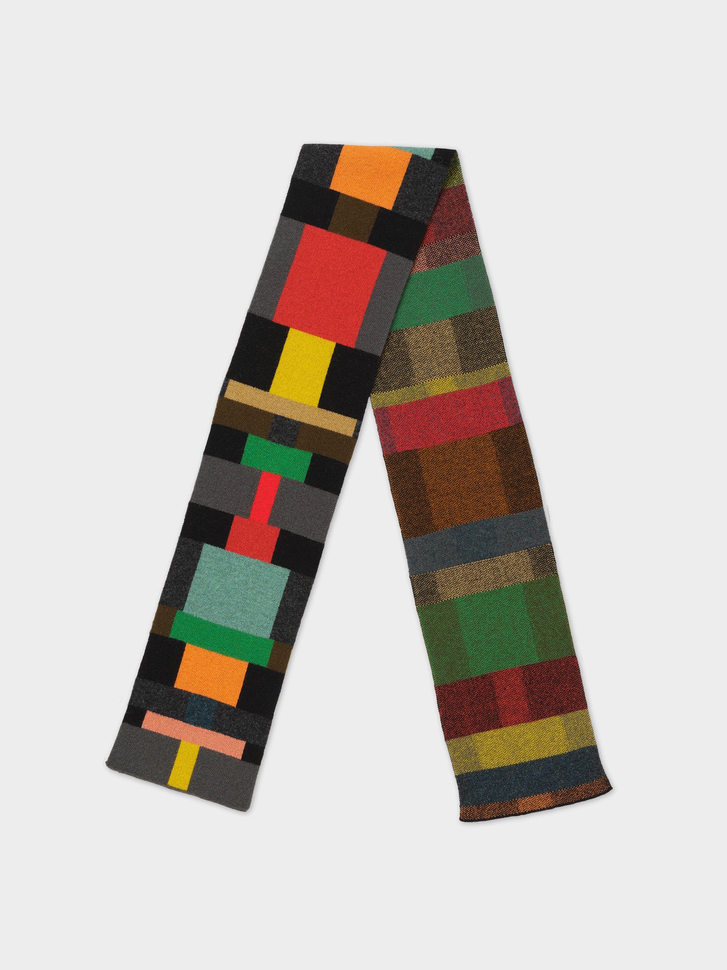 Small Colourblock Column Scarf - Multicolour
