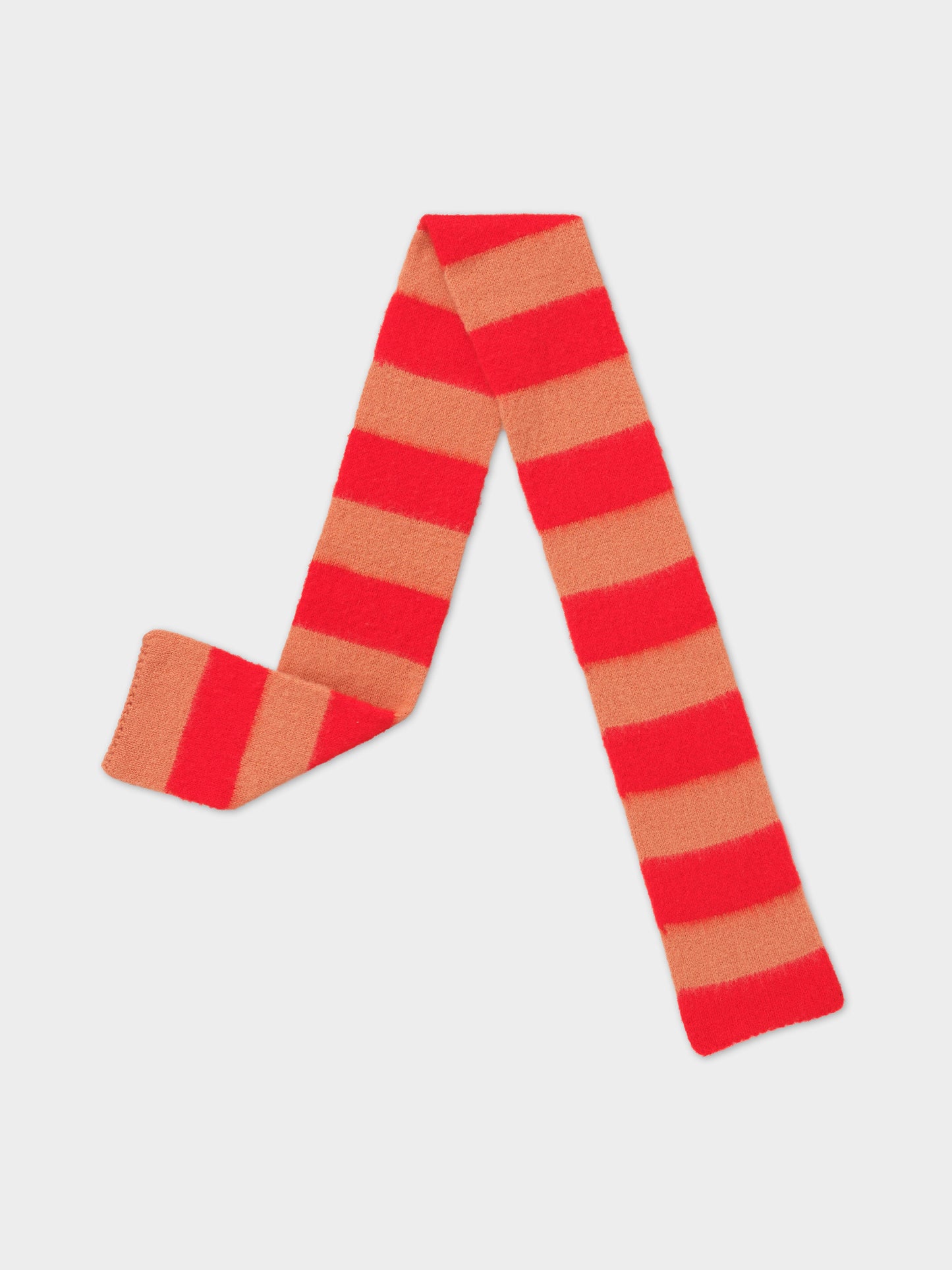 Small Brushed Stripe Scarf - Poppy & Plaster