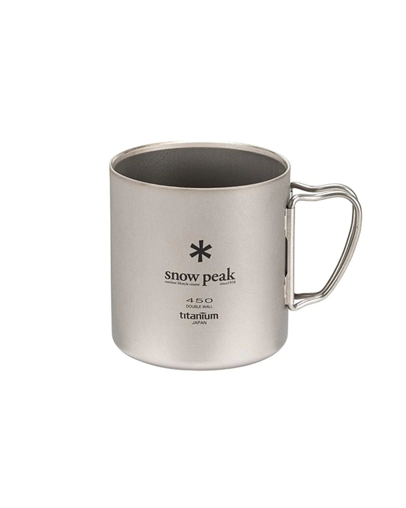 Titanium Double Wall Mug 450 - Silver