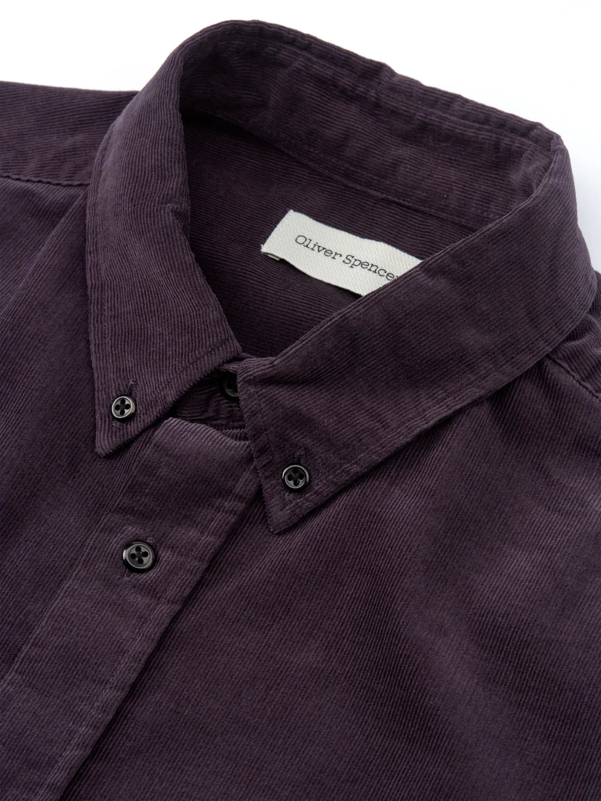 Brook Shirt - Mersey Cord Aubergine