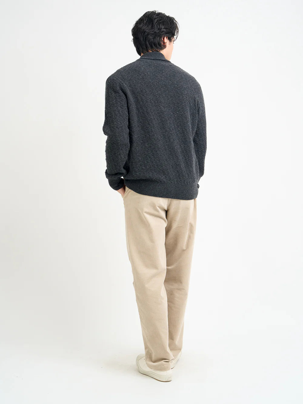 Britten Knitted Cardigan - Jarvis Charcoal