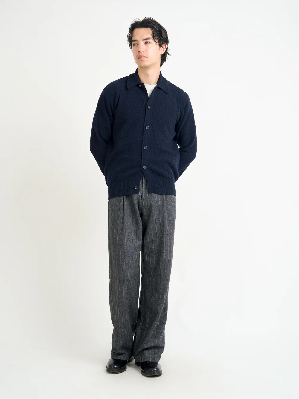 Britten Knitted Cardigan - Jarvis Navy