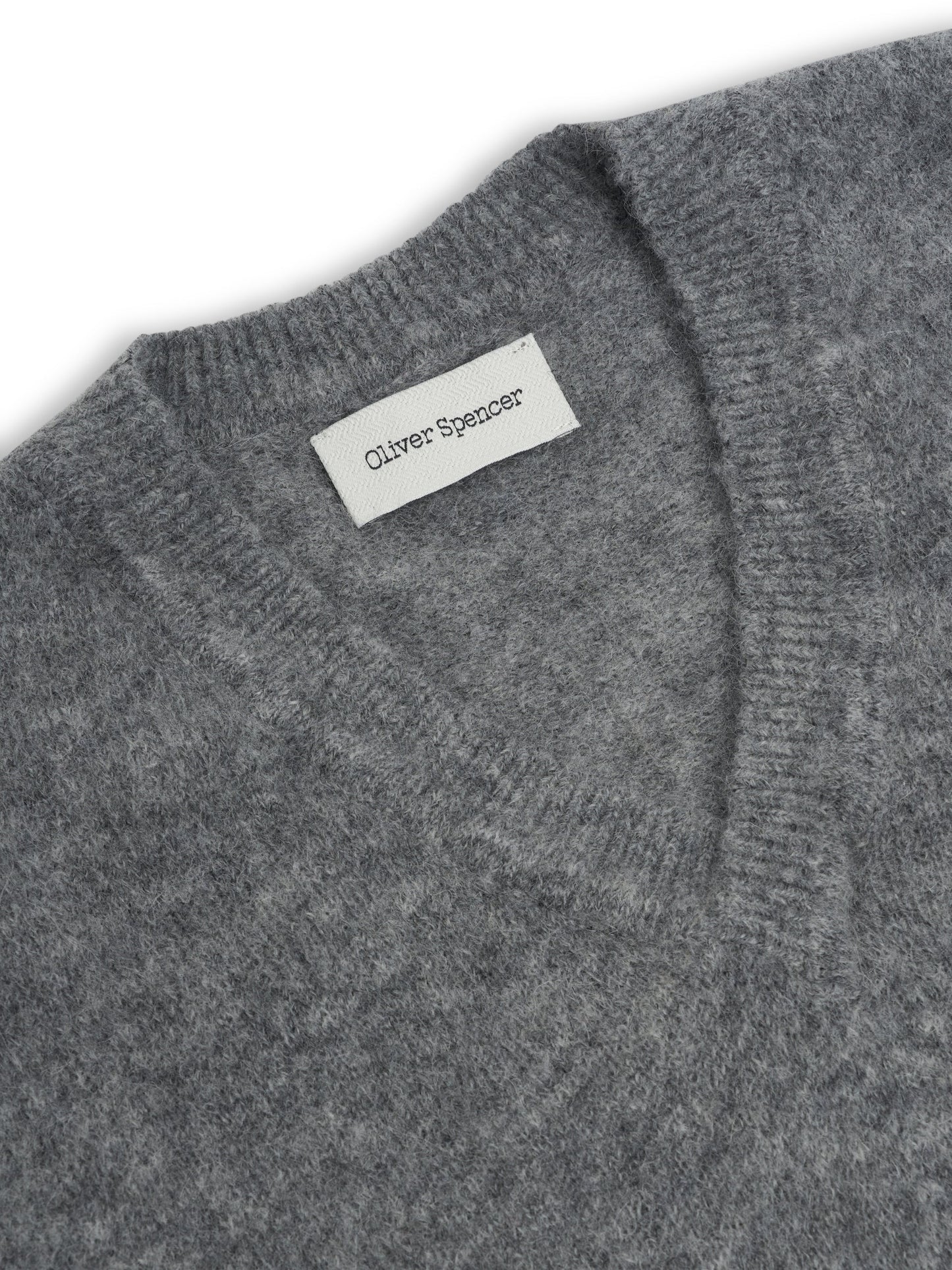 Graves V Neck Vest - Rosen Mid Grey