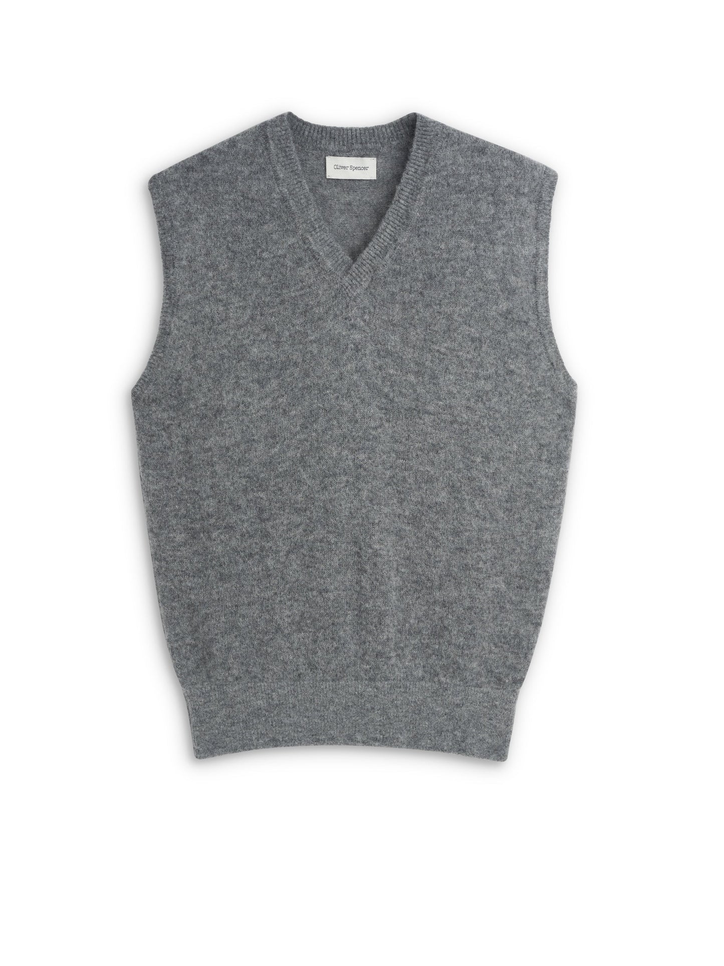 Graves V Neck Vest - Rosen Mid Grey