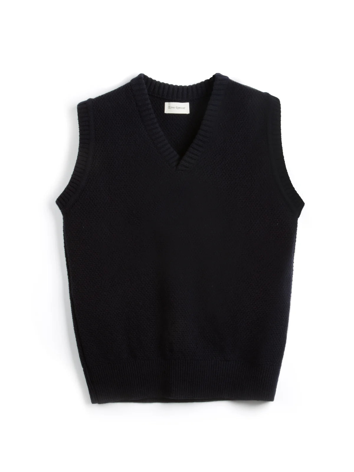 Graves V Neck Vest - Navy