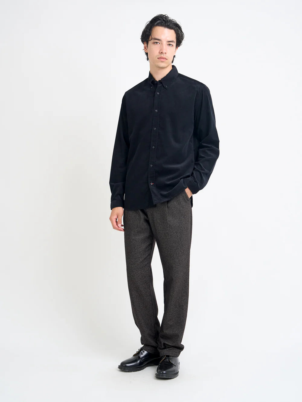Brook Shirt - Mersey Cord Black