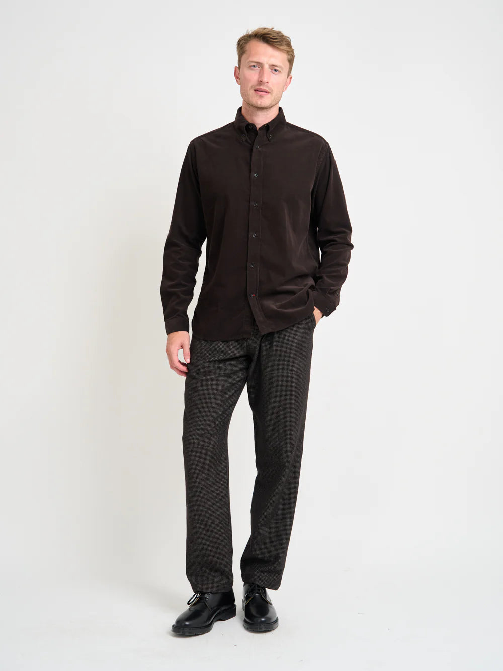 Brook Shirt - Mersey Cord Brown