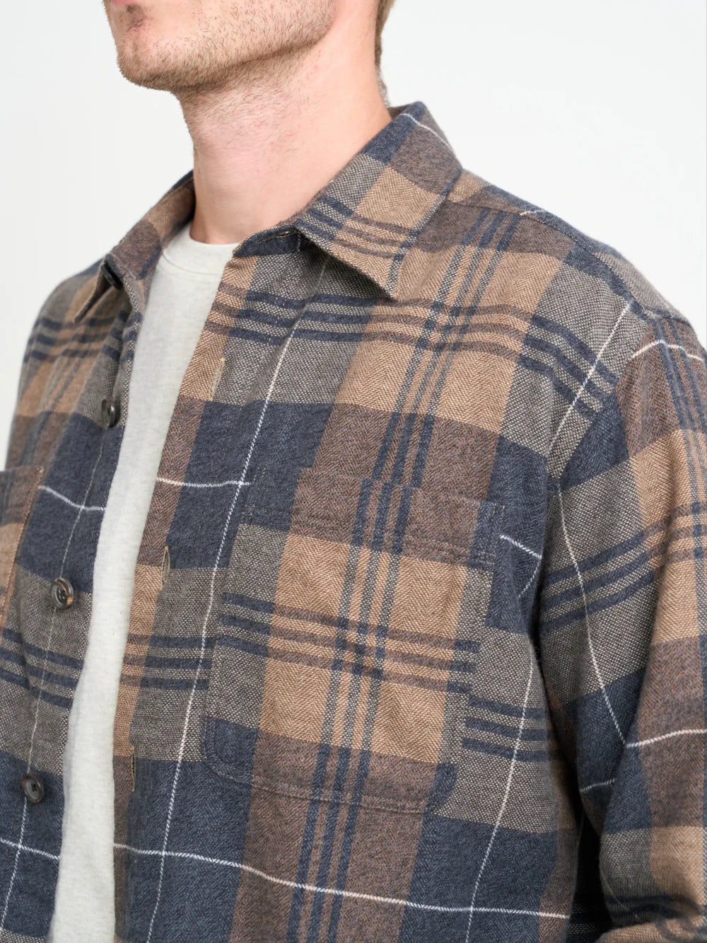 Treviscoe Shirt - Larsen Brown
