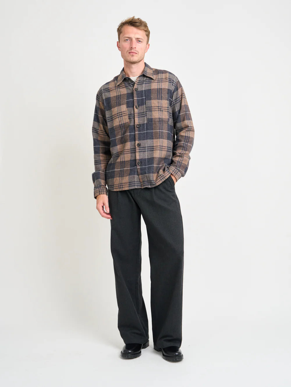 Treviscoe Shirt - Larsen Brown