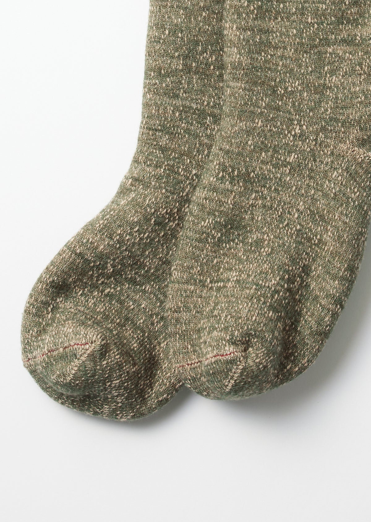 Double Face Crew Socks - Green/Brown - R1001