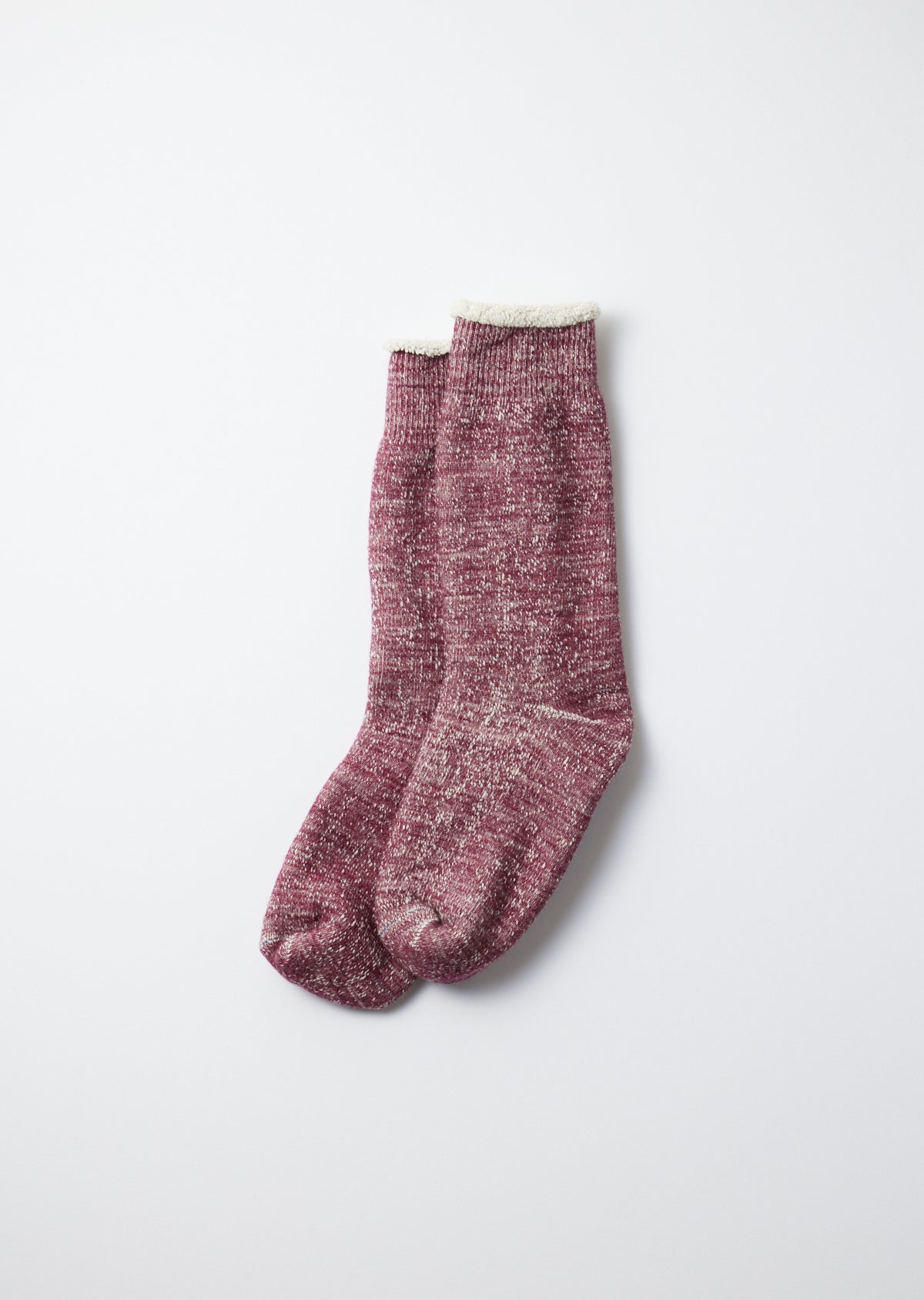 Double Face Crew Socks - Grape - R1001