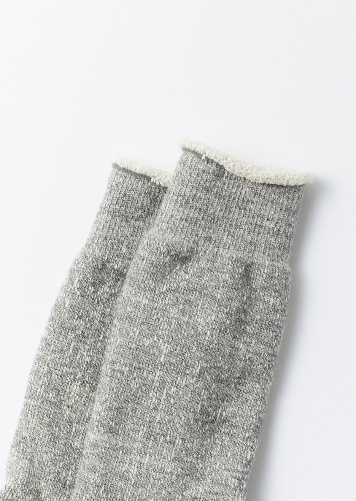 Double Face Crew Socks - Grey - R1001