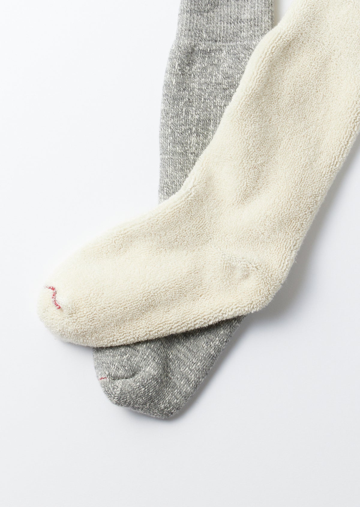 Double Face Crew Socks - Grey - R1001