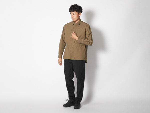 Takibi Light Ripstop Long Sleeve Shirt - Khaki
