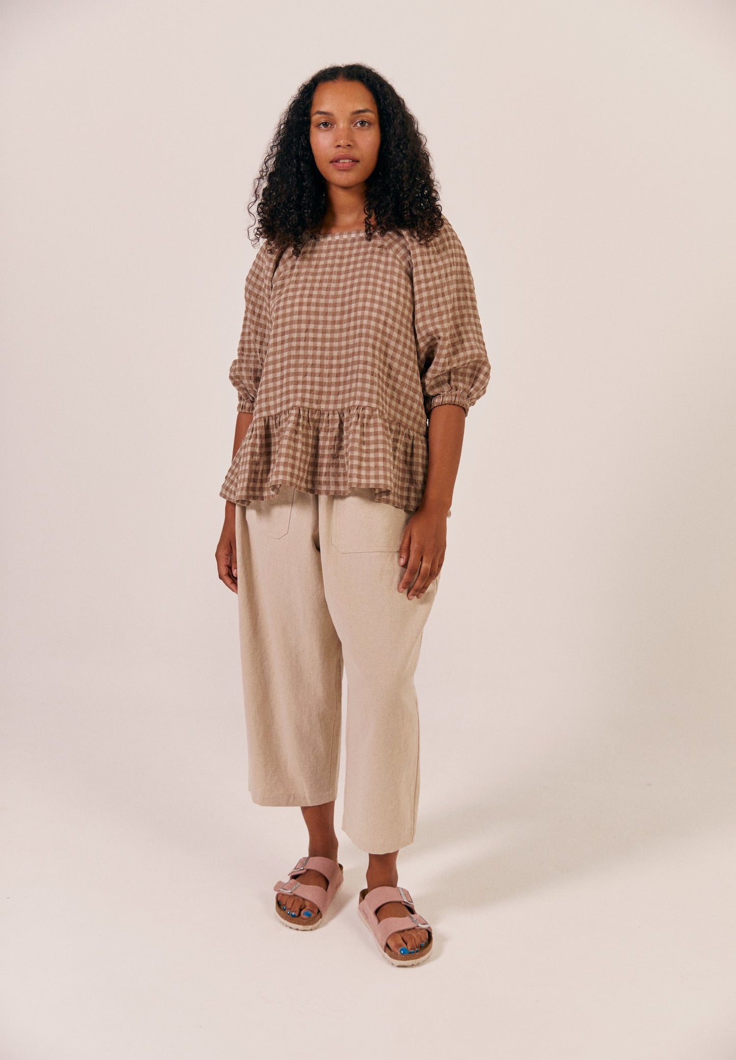 Fara Top - Biscuit Check