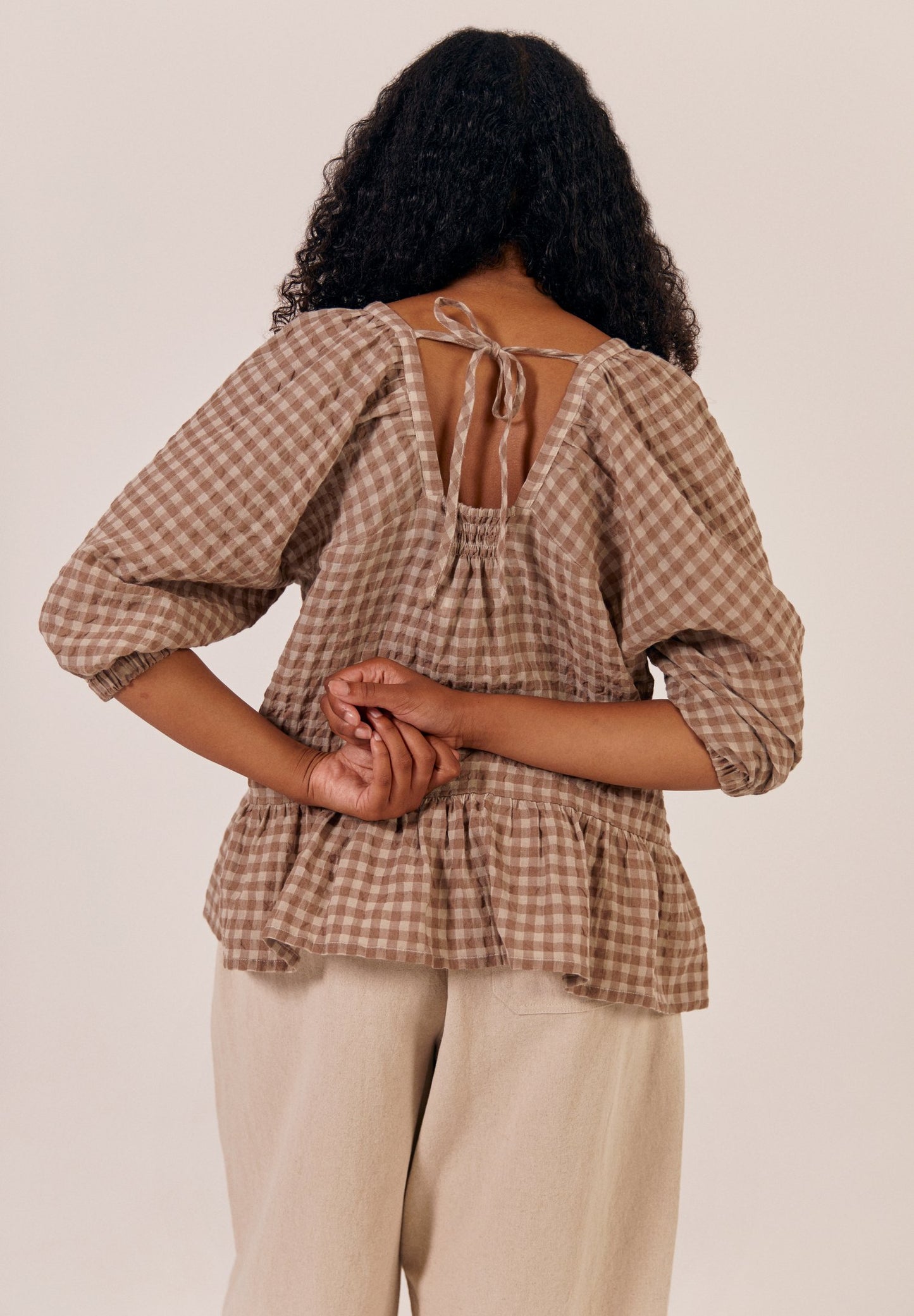 Fara Top - Biscuit Check