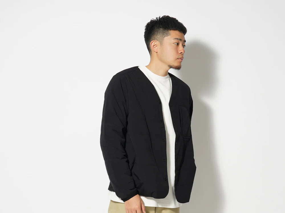 Flexible Insulated Cardigan - Black