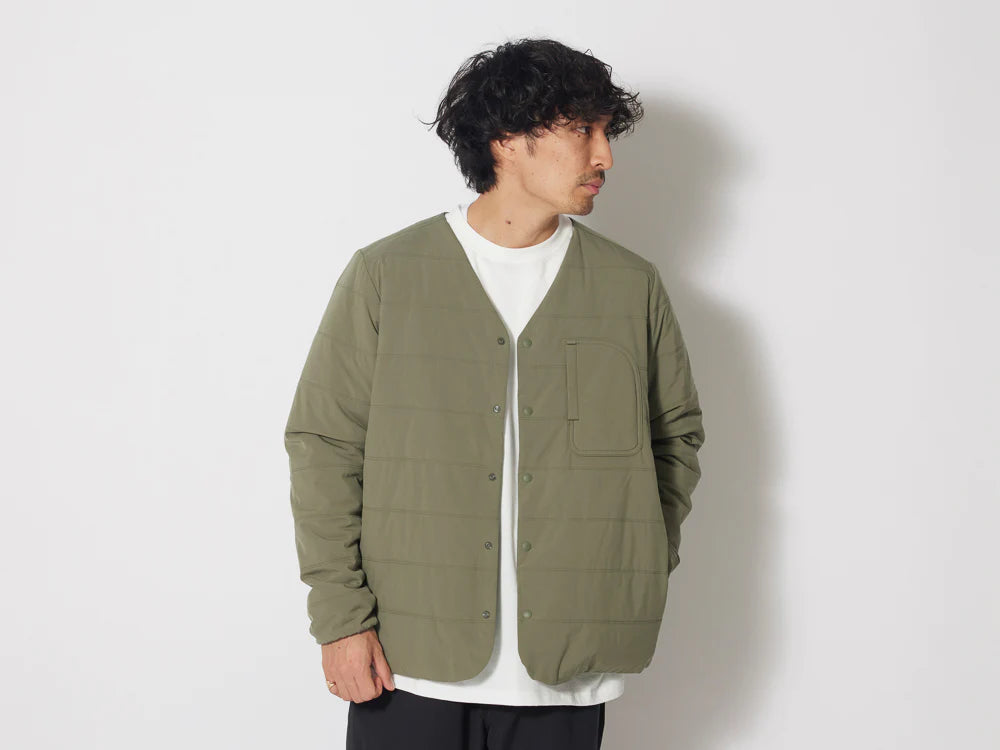Flexible Insulated Cardigan - Olive