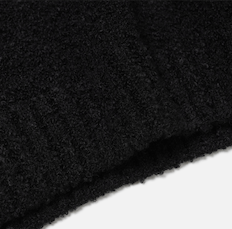 Alpaca Boucle Knit - Black