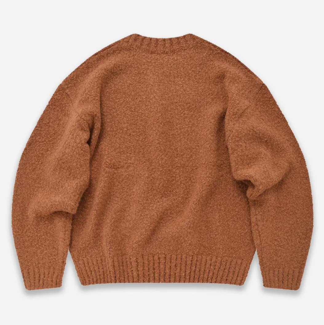Alpaca Boucle Knit - Orange