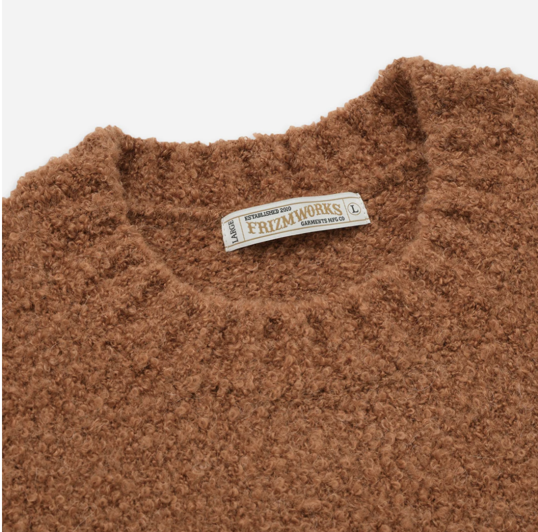 Alpaca Boucle Knit - Orange