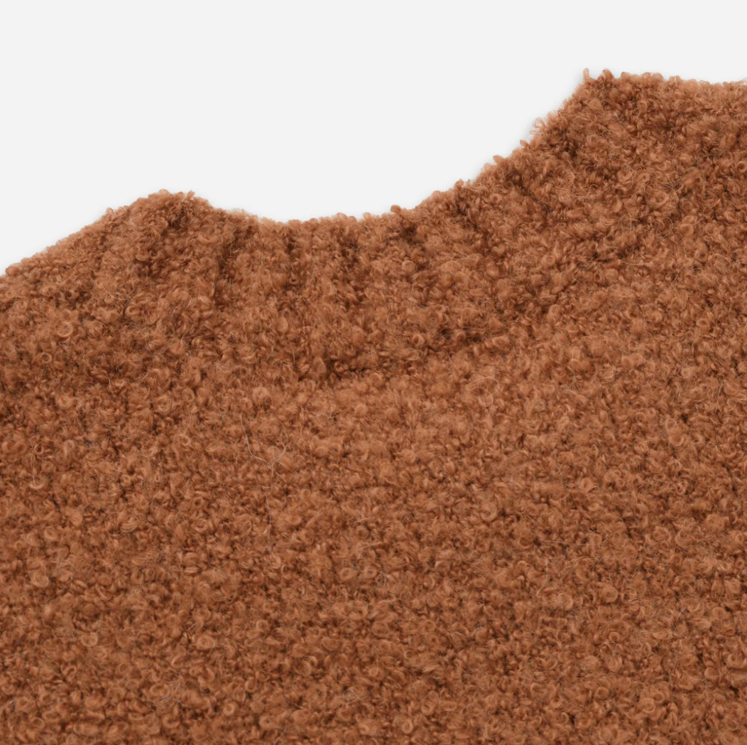 Alpaca Boucle Knit - Orange
