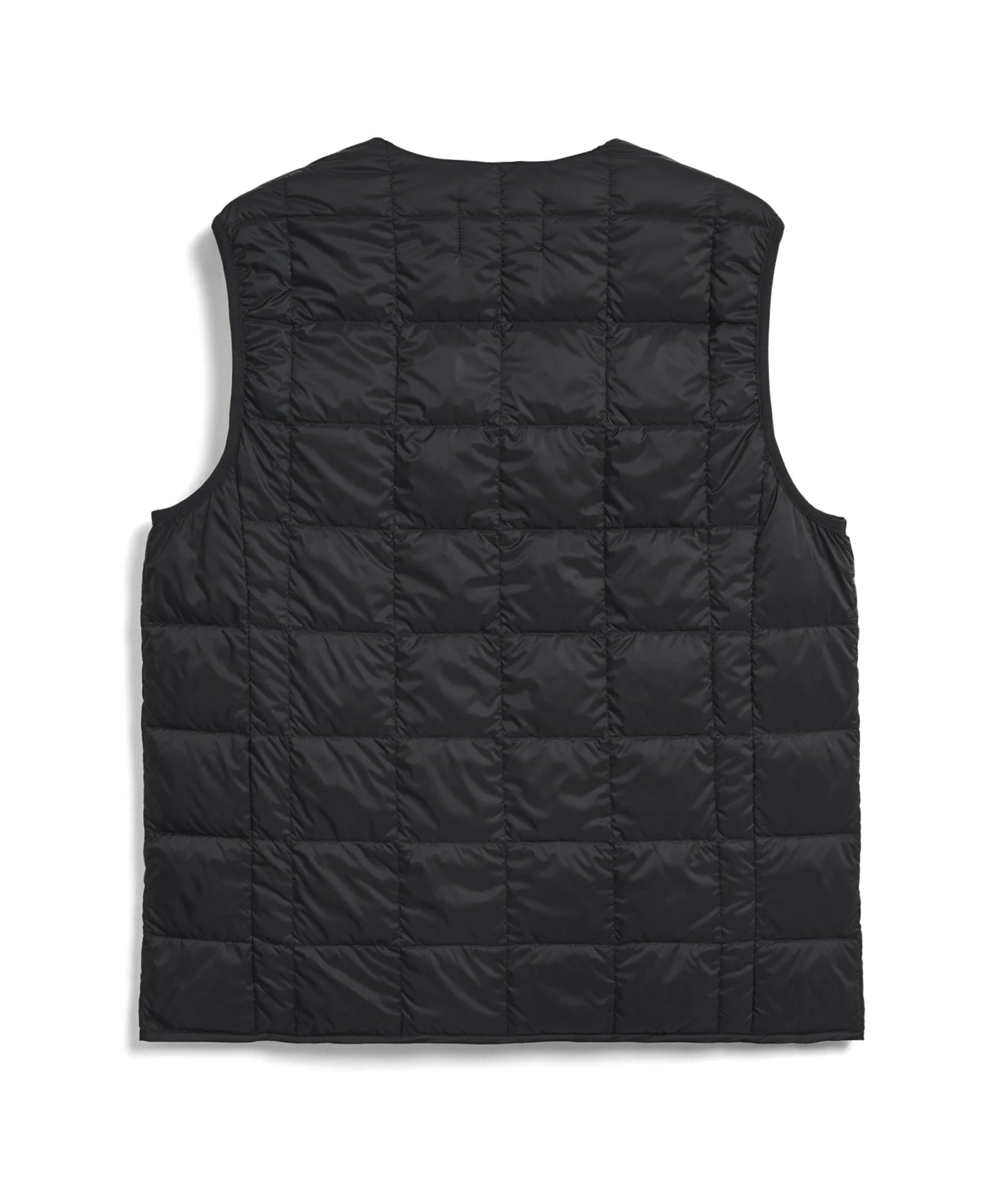 V-Neck Button Down Vest - Black