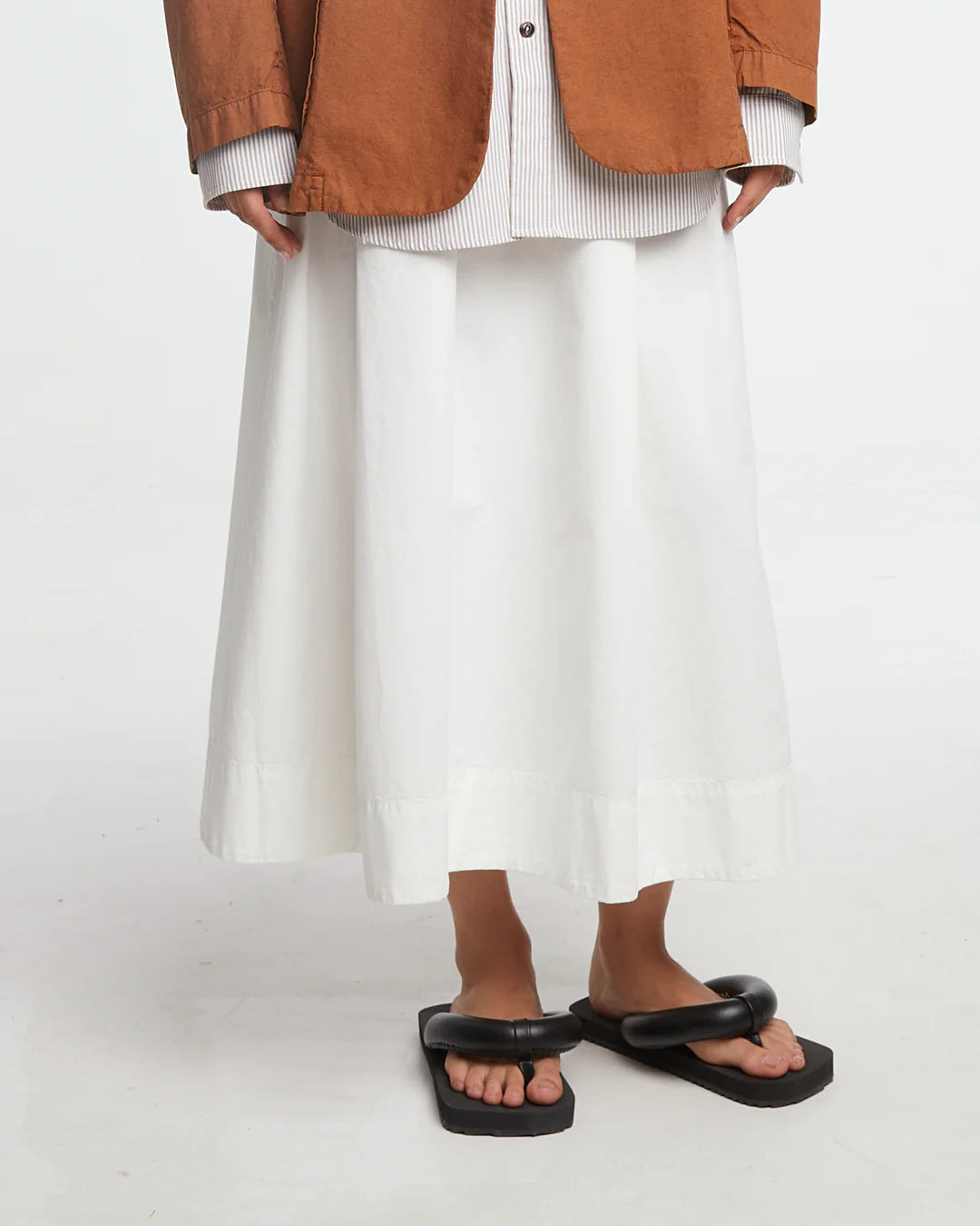 Meadow Skirt Light Cotton Drill - Milk