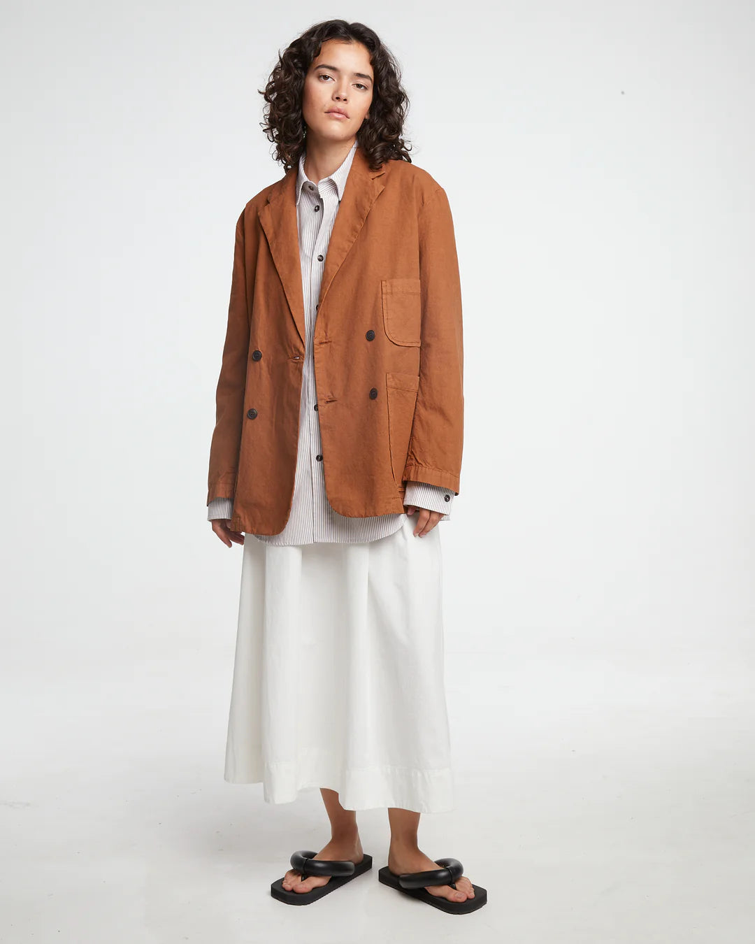 Meadow Skirt Light Cotton Drill - Milk