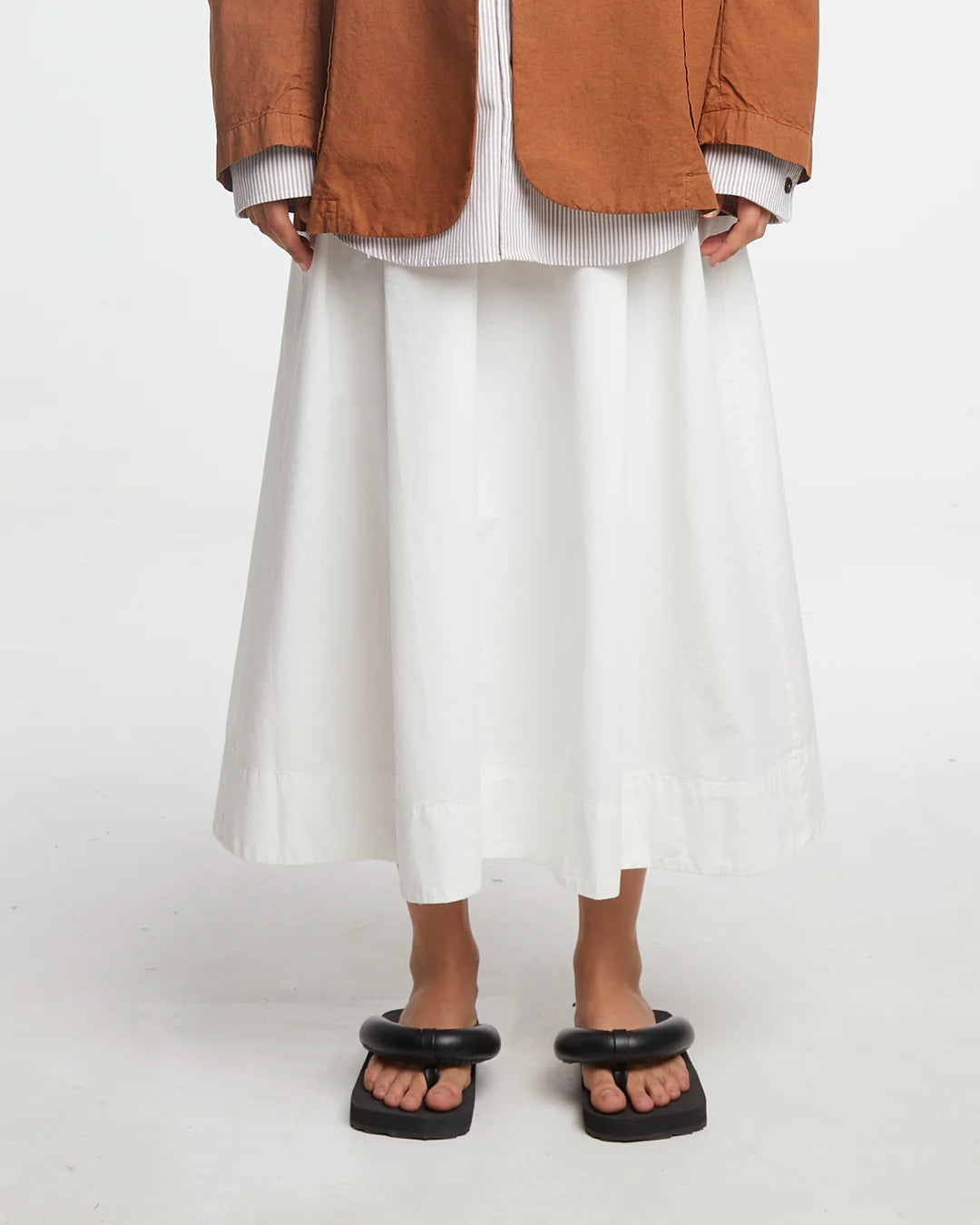 Meadow Skirt Light Cotton Drill - Milk