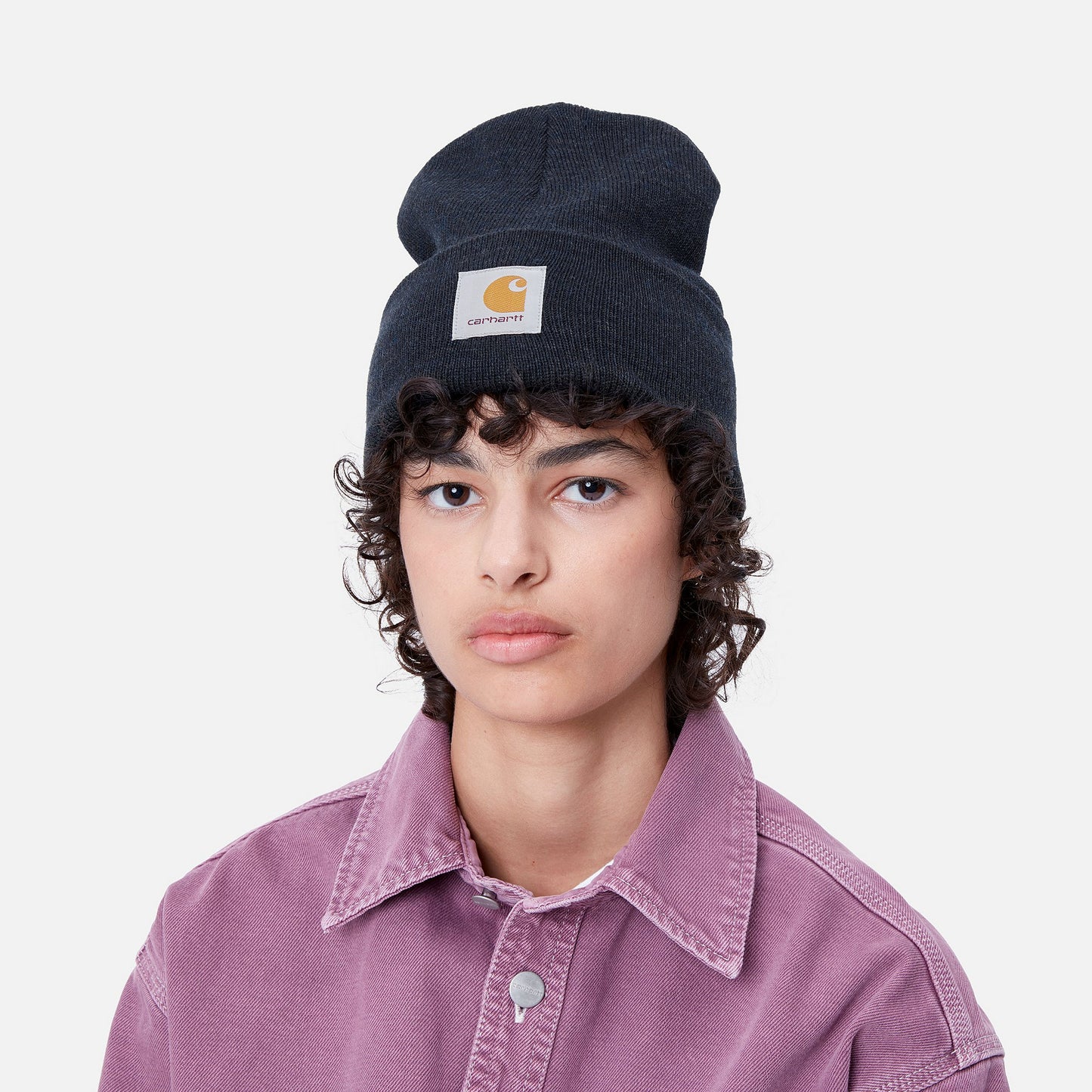 Acrylic Watch Hat - Dark Navy Heather