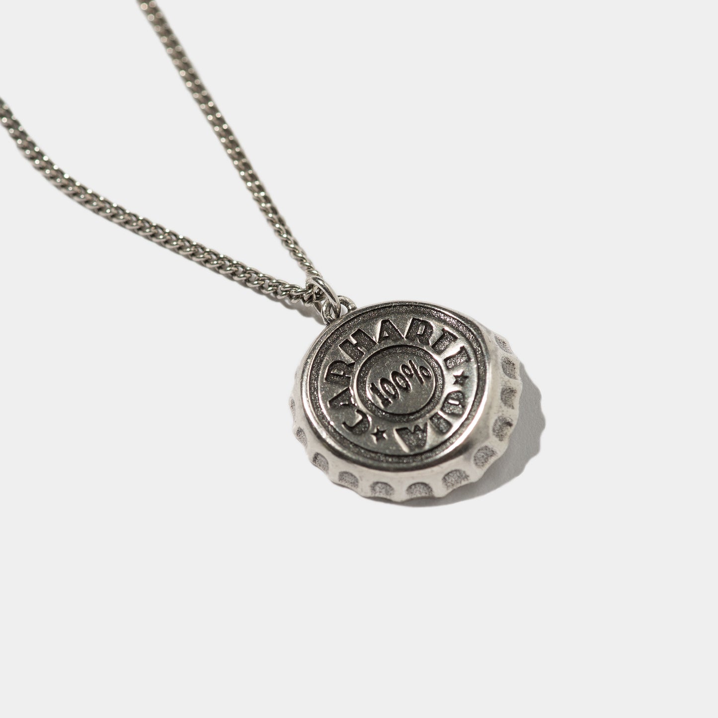 Bottle Cap Pendant - Sterling Silver