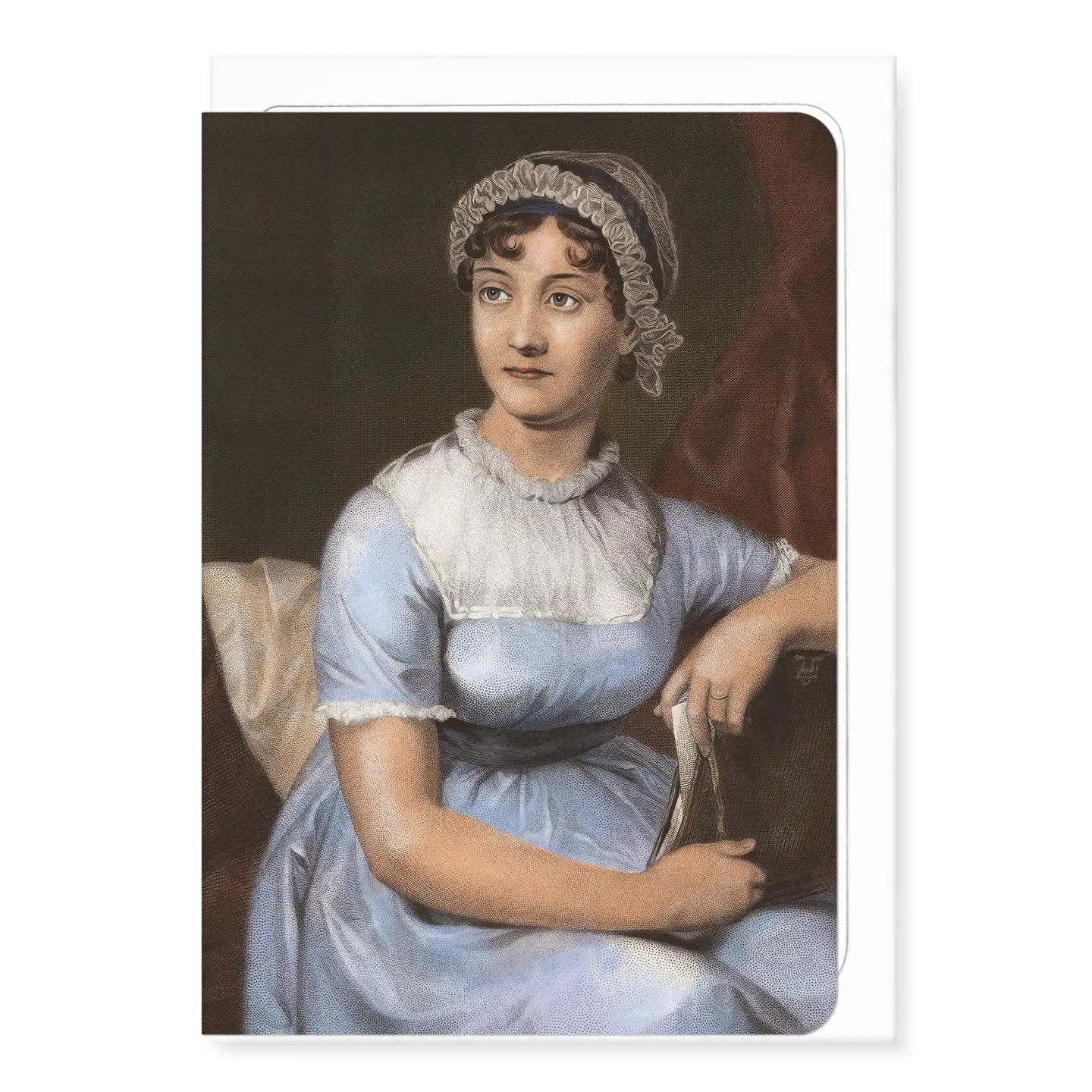 'Portrait of Jane Austin' 1833 Painting Greeting Card