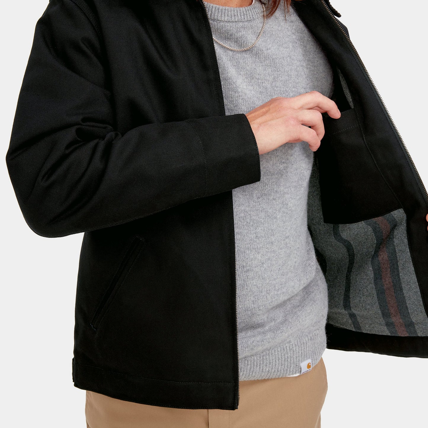 Detroit Jacket - Black/Black Rigid